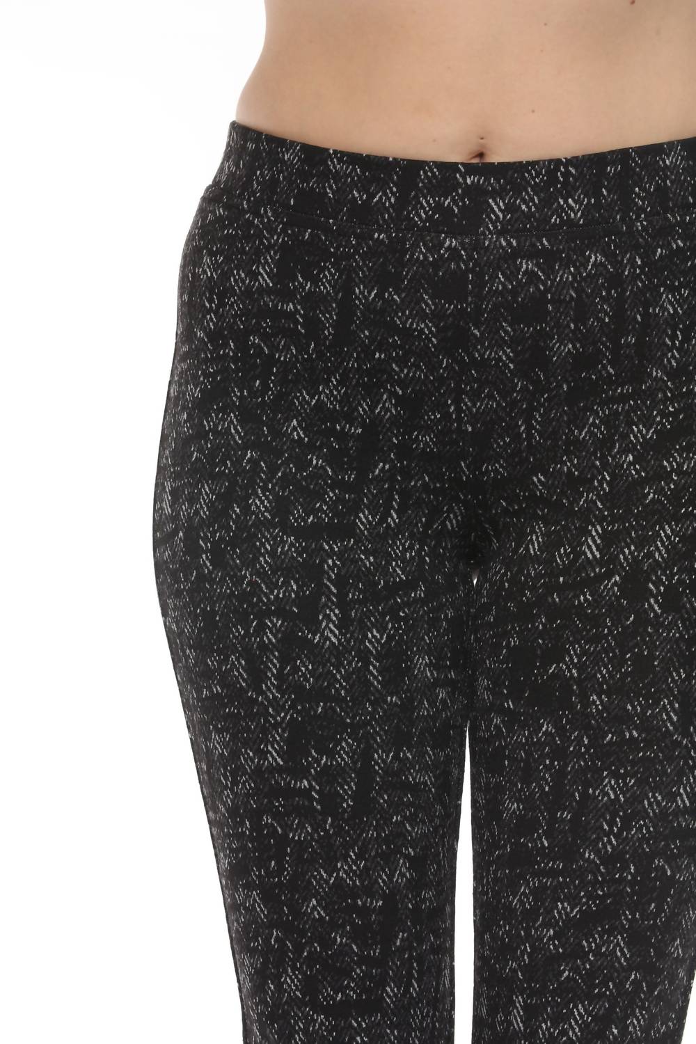 Joseph Ribkoff - Chevron Jacquard Knit Slim Pant