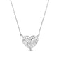 Diana M Jewels - Lab Grown Diamond Solitaire Heart Pendant Necklace