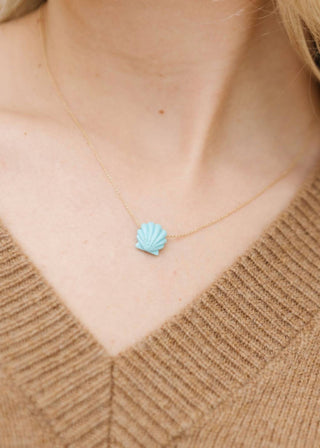 Aliita - Women's Concha Turquoise Necklace