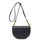 Urban Expressions - Alise Woven Vegan Leather Saddle Crossbody