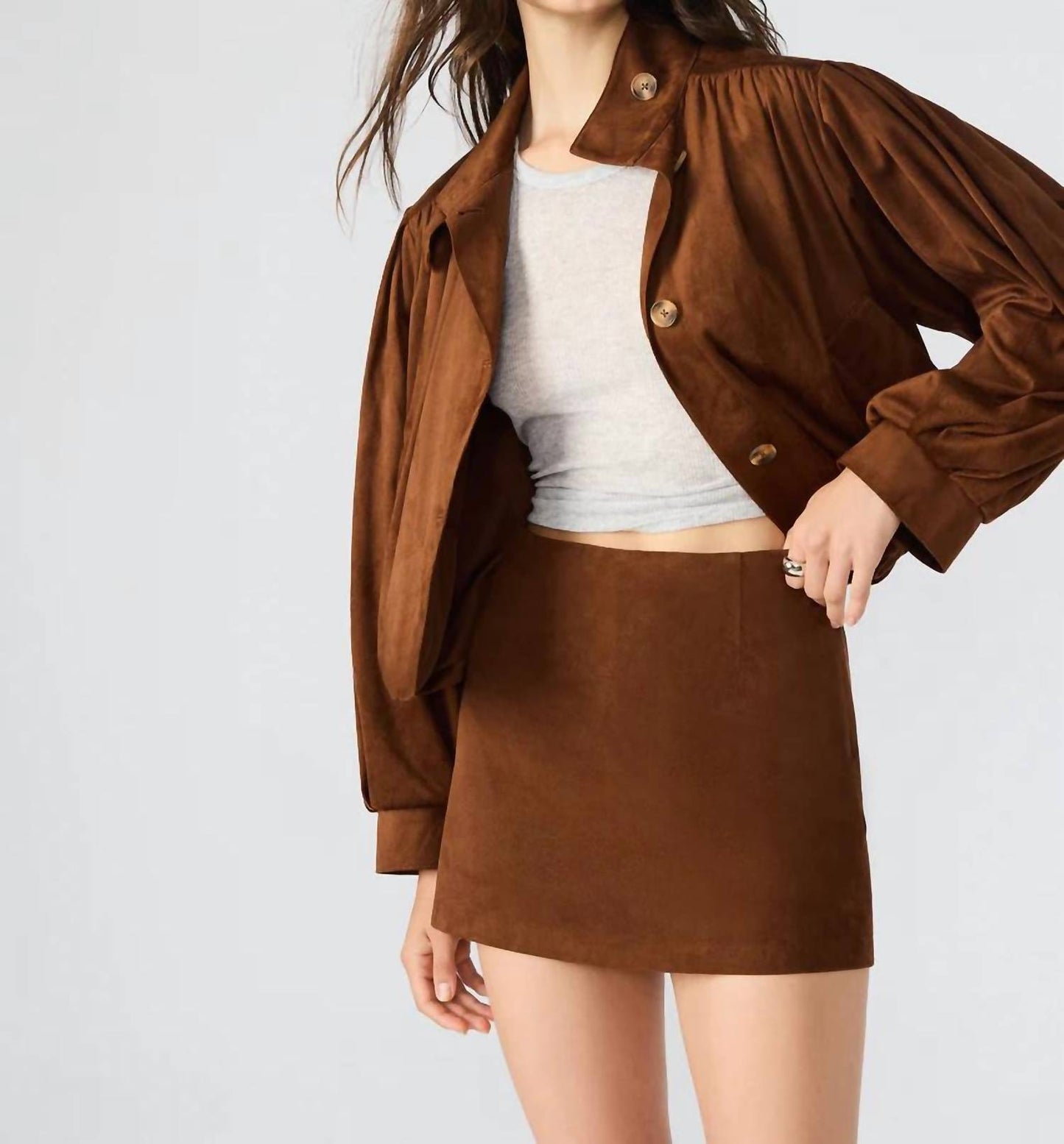 Steve Madden - Cindi Faux Suede Skirt