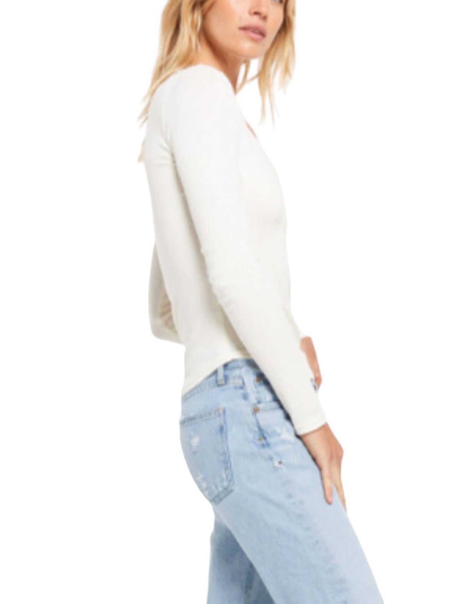 Z Supply - BLAINE RIB LONG SLEEVE HENLEY TOP