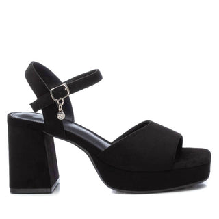 Xti - Women's Heeled Suede Sandals With Platform