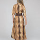 Beau & Ro - The Eloise Dress Bagru Triangle