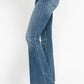 Judy Blue - Midrise Tummy Control Cut Hem Flare Jeans