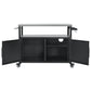 K&K 54.5 Inch Outdoor Kitchen Island with Stainless Steel Tabletop