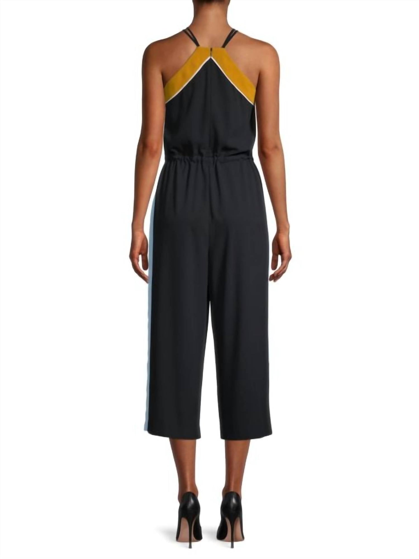 Ted Baker - DARVVA V-NECKLINE DRAWSTRINGS COTTON SLEEVELESS JUMPSUIT