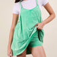 Very J - Mineral Washed Knit Mini Dress with Shorts Inside