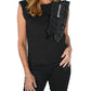 Frank Lyman - Knit Top With Shoulder Trim