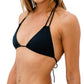 Gigizara - Shadow Horizon Bikini Top Textured Black Elegance