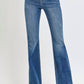 Risen - Costa Mid Rise Flare Jeans With Tummy Control
