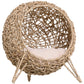 20.5' Weaved Banana Leaf Cat Bed with Cushion Beige