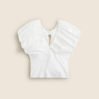 J.Crew - Cecily Top In Stretch Cotton Poplin Blend
