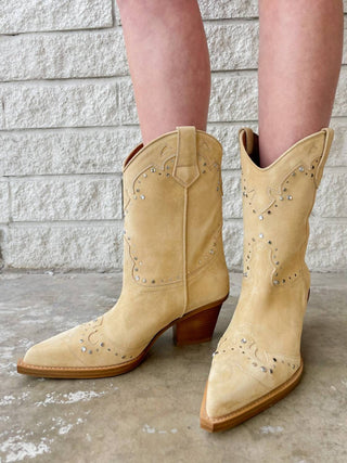 Paris Texas - Women's Janice Suede Cowboy Boots