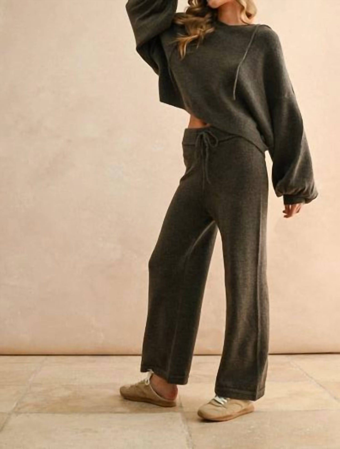 Miou Muse - Two Tone Sweater Pants