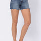 Judy Blue - Paisley Bandana Printed Jean Shorts