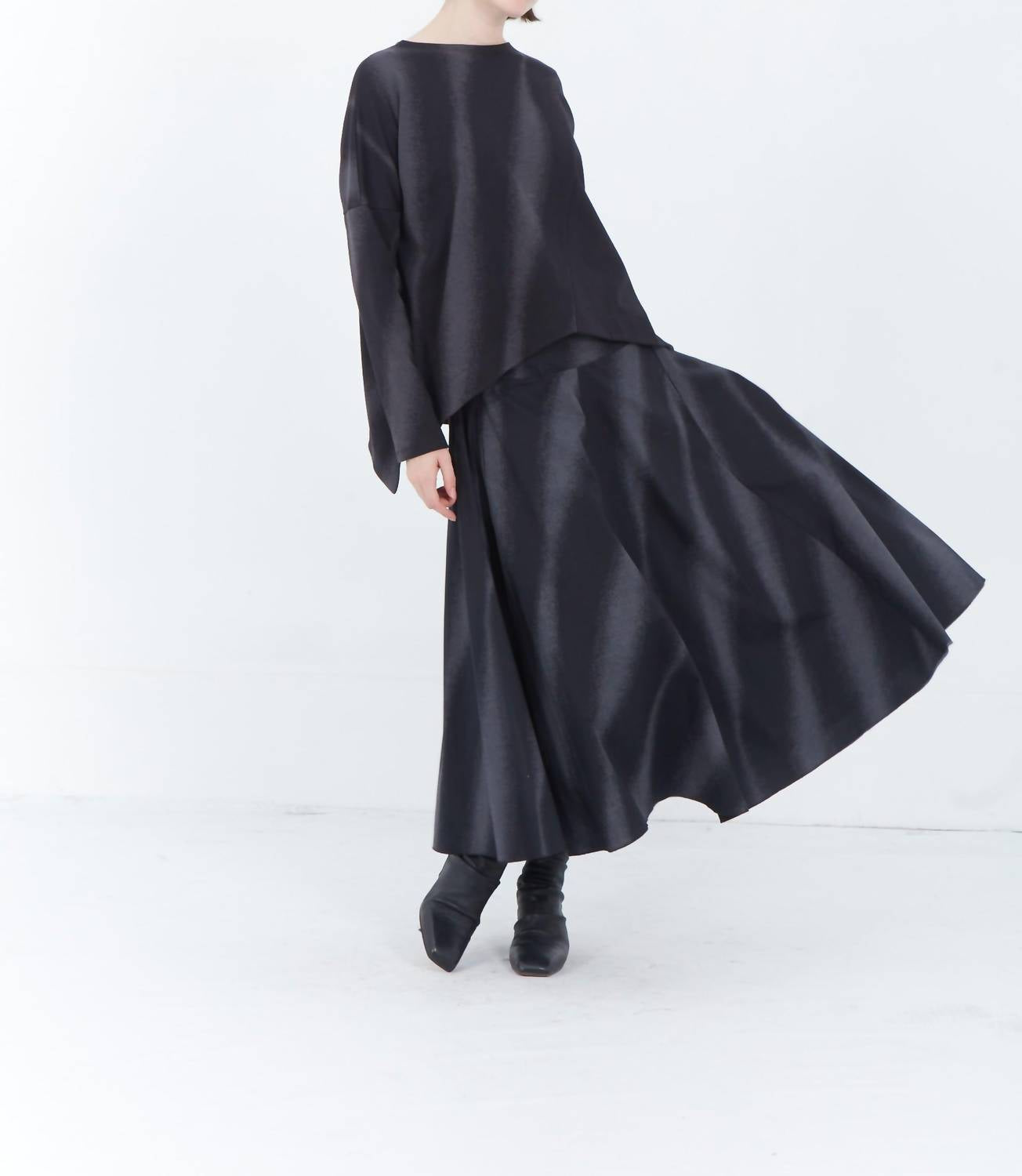 Matthildur - Gable Pima Cotton Midi Skirt