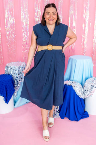 Entro - Flowy Linen Dress