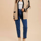 Anniewear - Contrast Line Open Sweater Cardigan