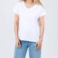 Elliott Lauren - Tina Raglan Short Sleeve V-neck Tee