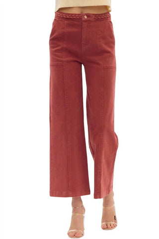 Entro - Gina Braided Detail Pants