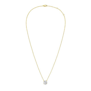Diana M Jewels - 4.00 Cts Lab Grown Diamond Solitaire Pendant Necklace