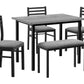 Dining Set, 5 Pieces Set, Rectangular, Small, Contemporary & Modern