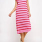 Strut & Bolt - Sleeveless Striped Knit Sweater Dress