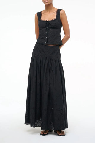 Staud - Procida Eyelet Maxi Skirt