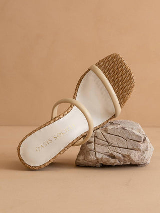 Oasis Society - Margaret Rattan Heel Sandal