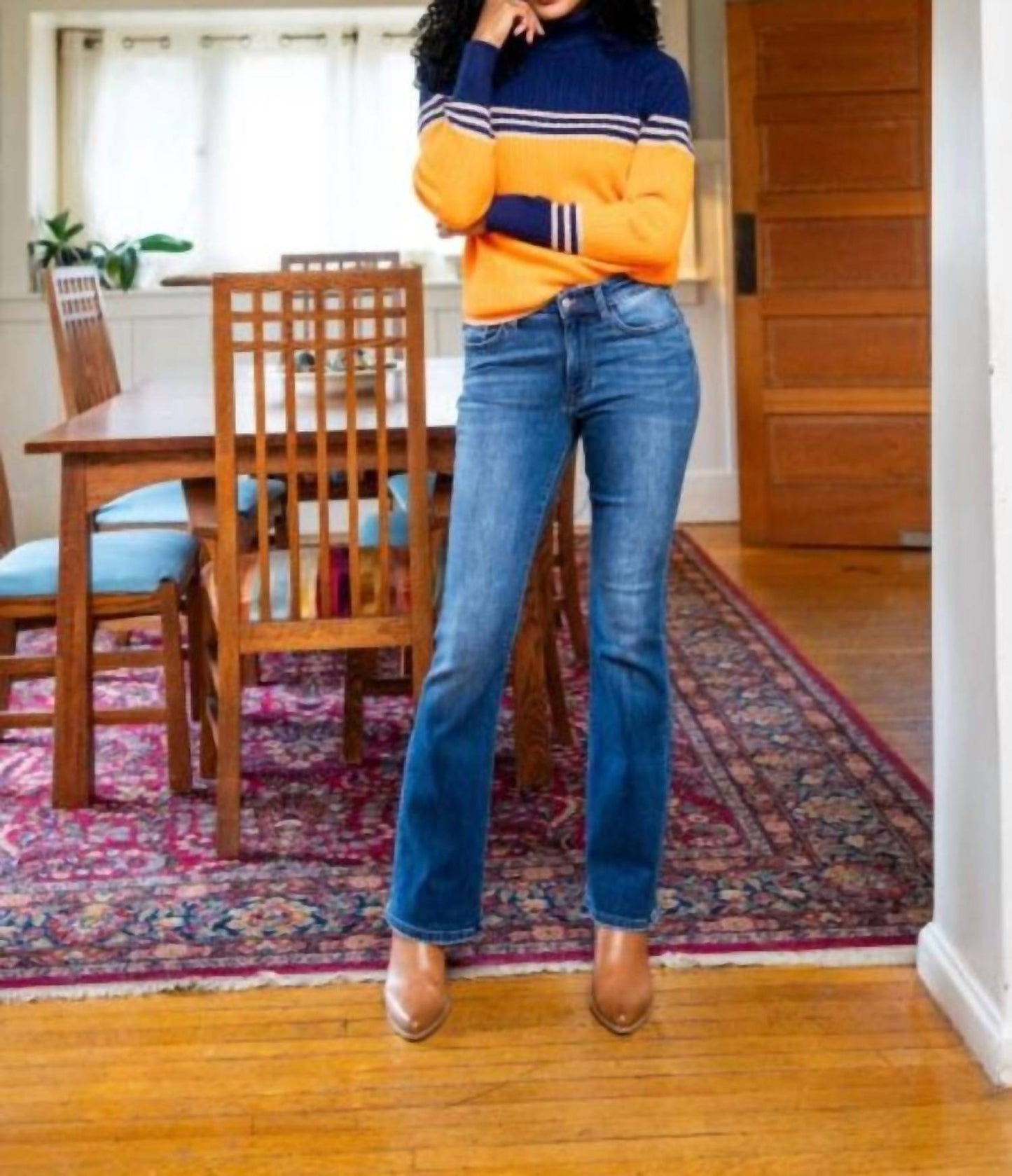 Judy Blue - Mid-rise Thermal Bootcut Jeans