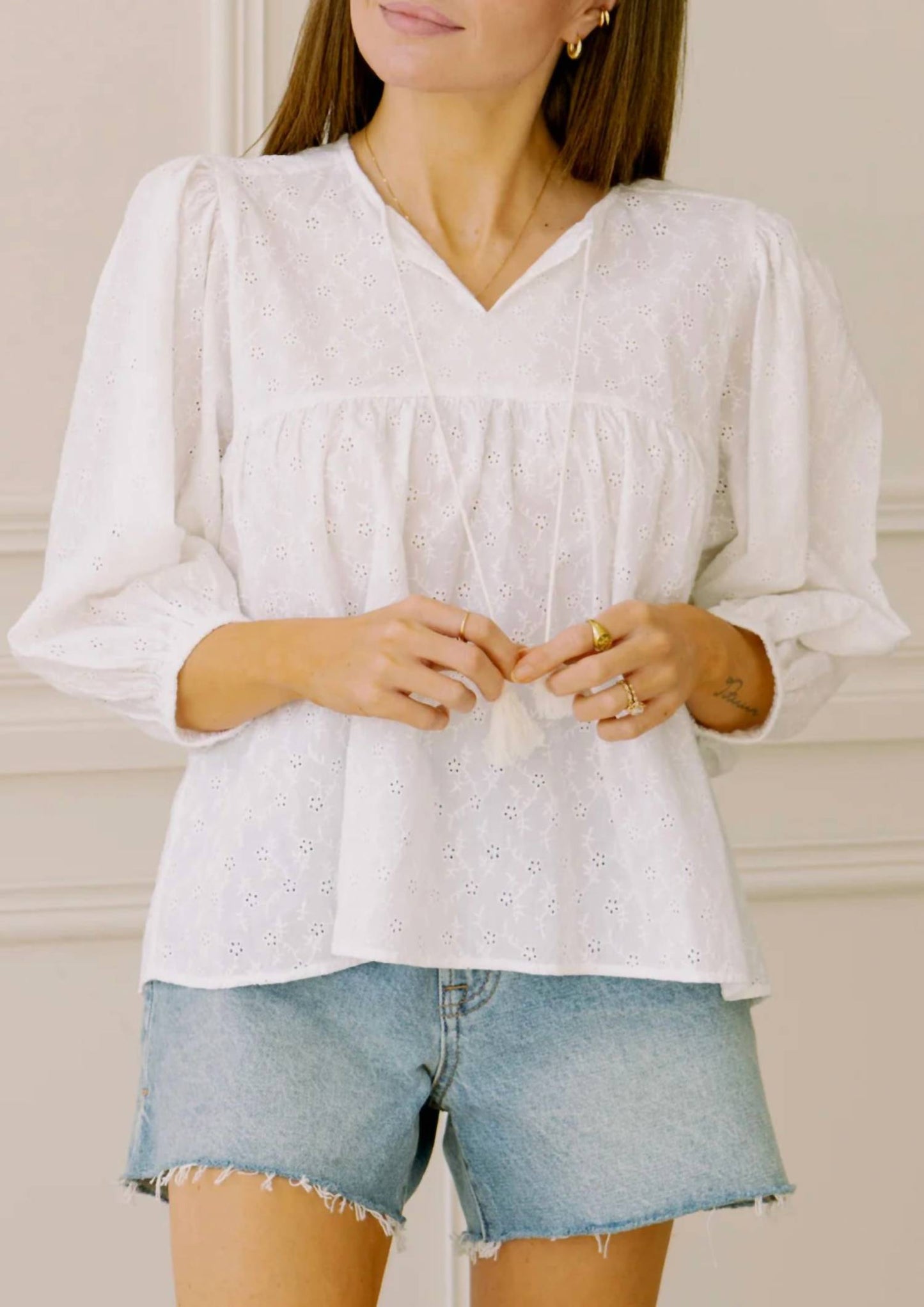 Dra Los Angeles - Ophelia Eyelet Top