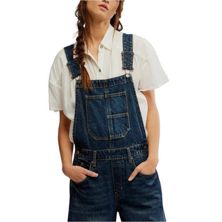 Free People - We The Free Good Luck Barrel Overalls