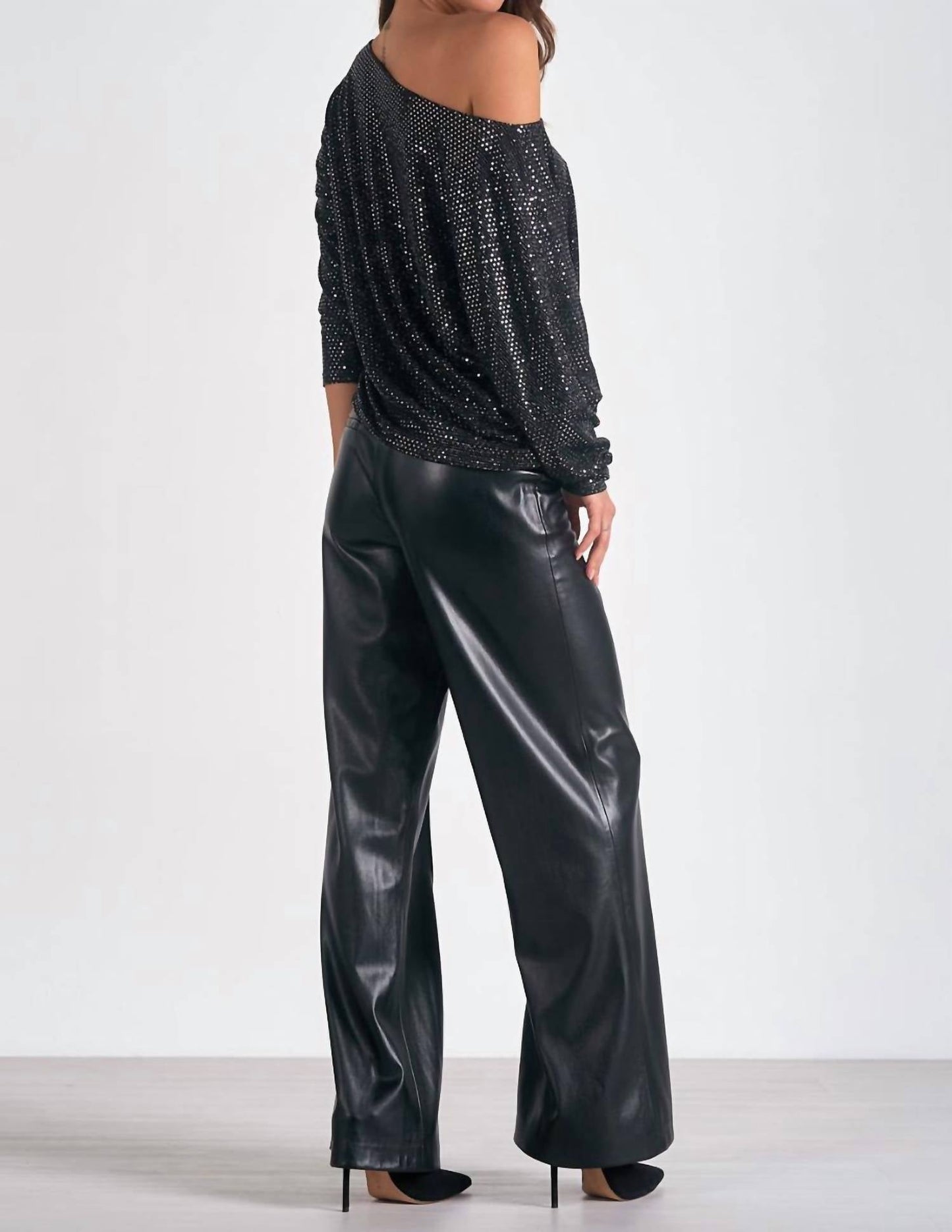 Elan - Off Shoulder Shimmer Top