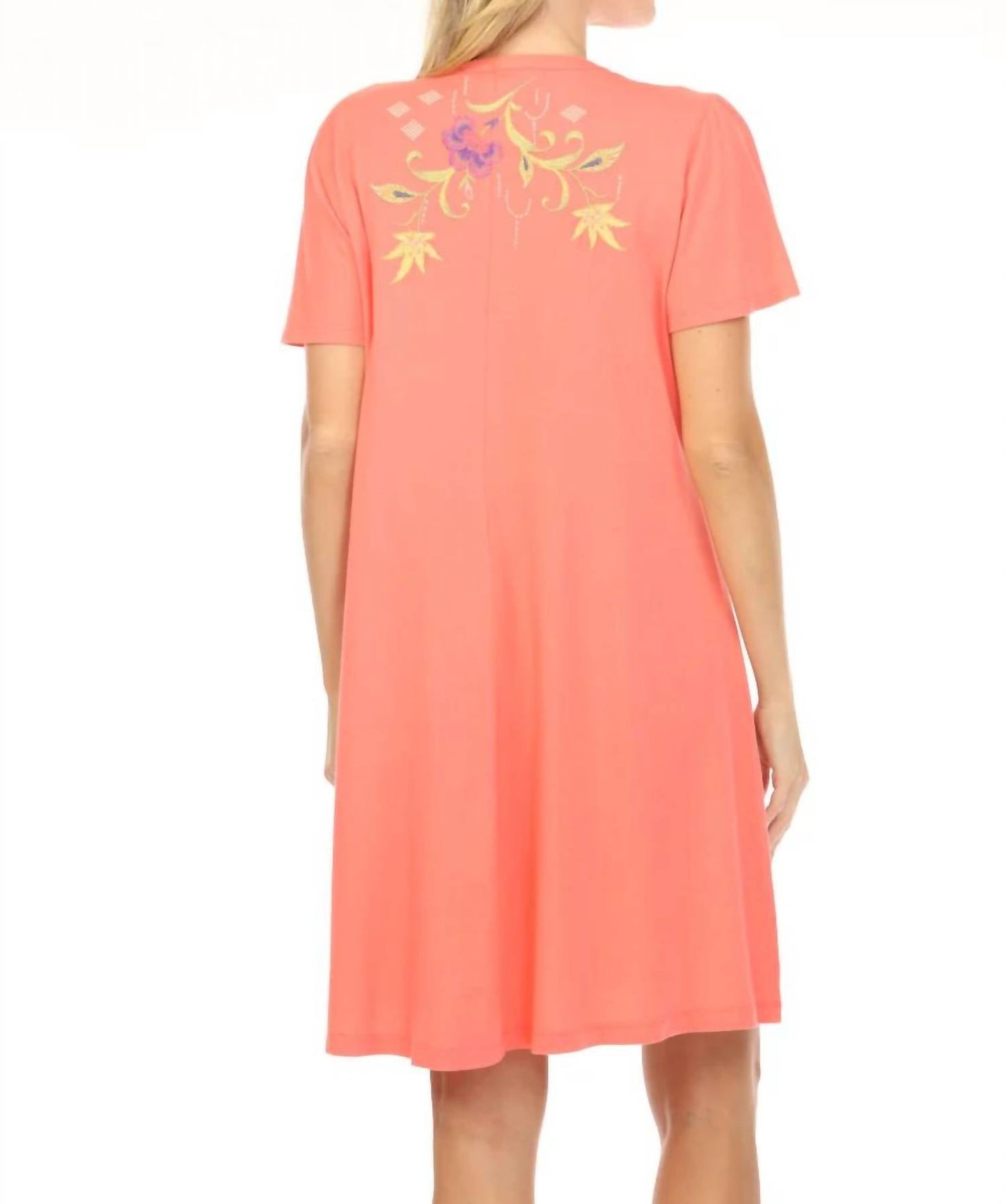 Johnny Was - CALISTA FLUTTER SLEEVE HENLEY DRESS