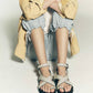 Free People - Women's Anya Criss Cross Footbed Sandals