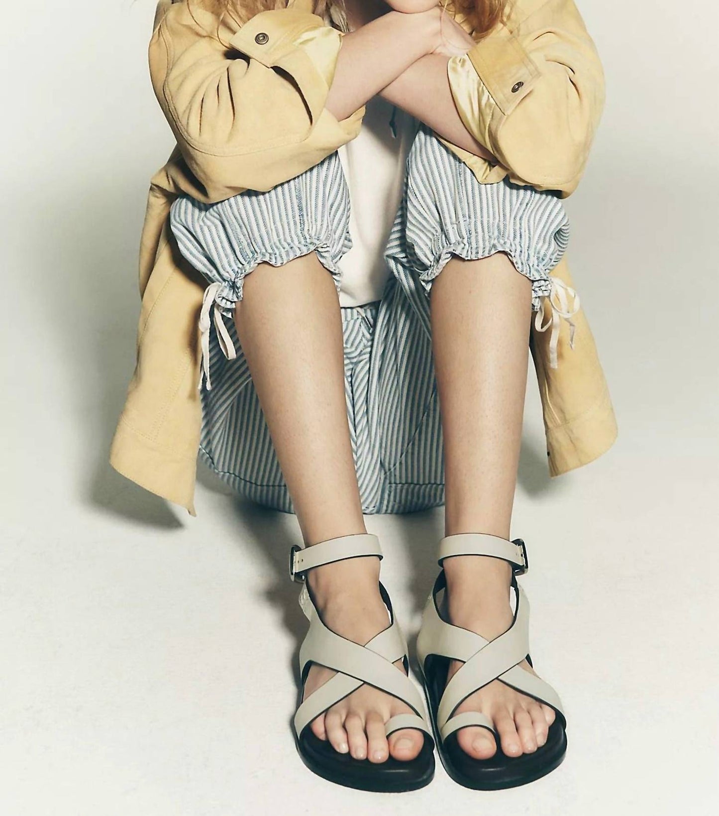 Free People - Women's Anya Criss Cross Footbed Sandals