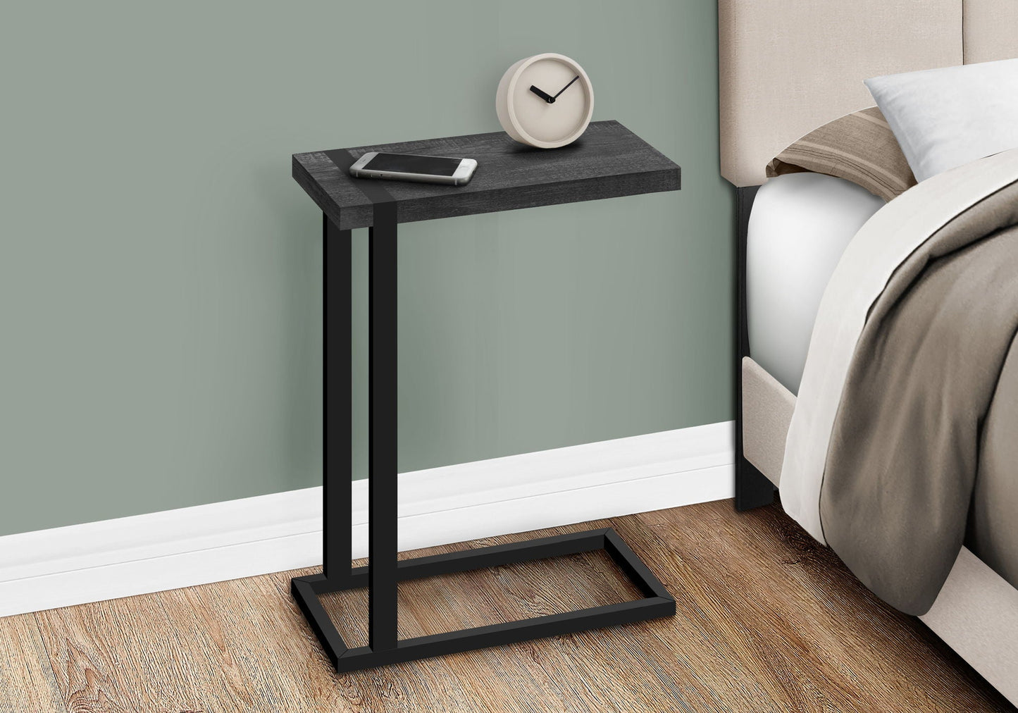 Accent Table, C-Shaped, Contemporary & Modern Stylish Design