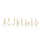 Eklexic - Unisex Essential Letters Pendant