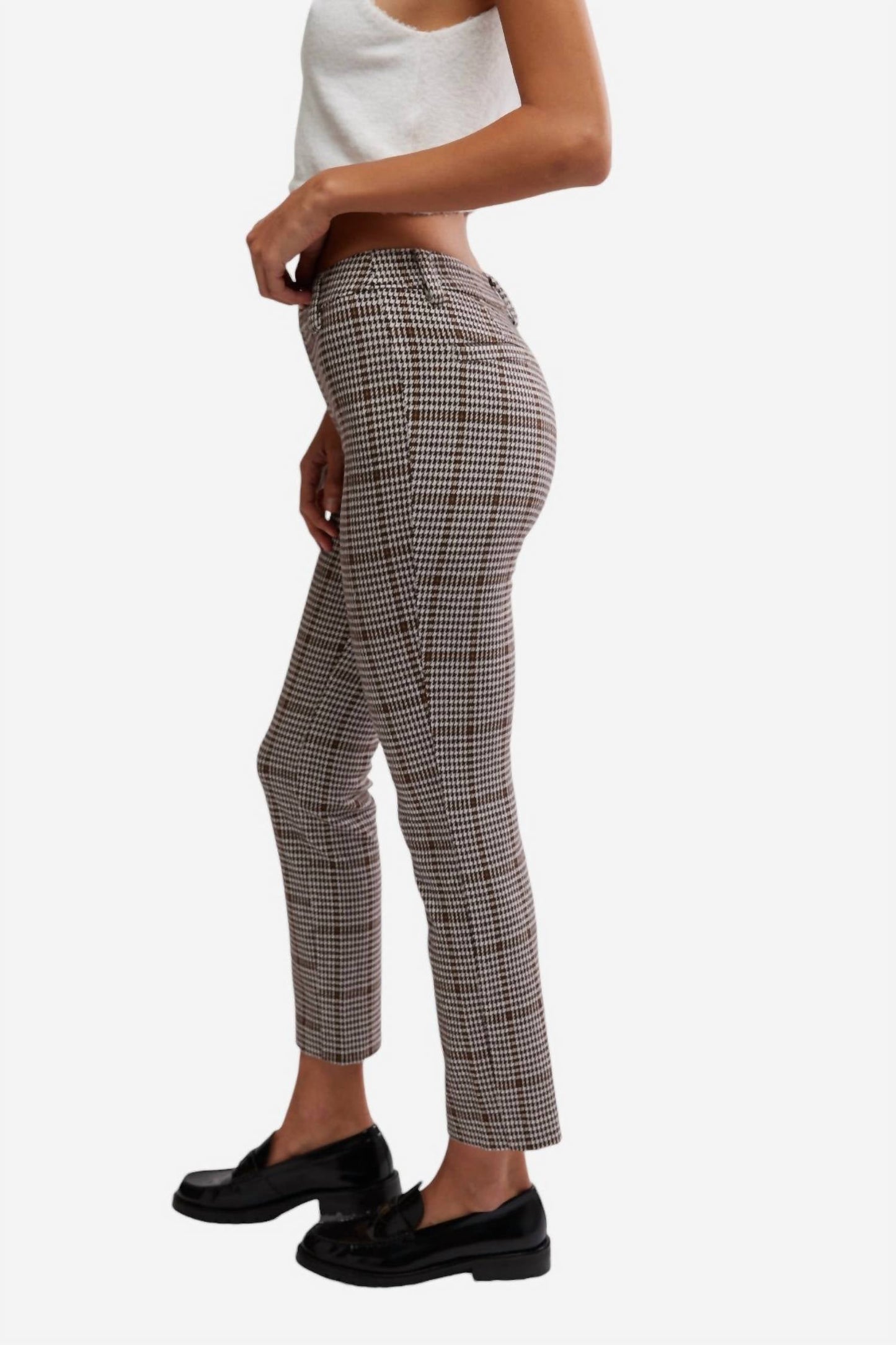 Free People - Molly Plaid Slim Pant