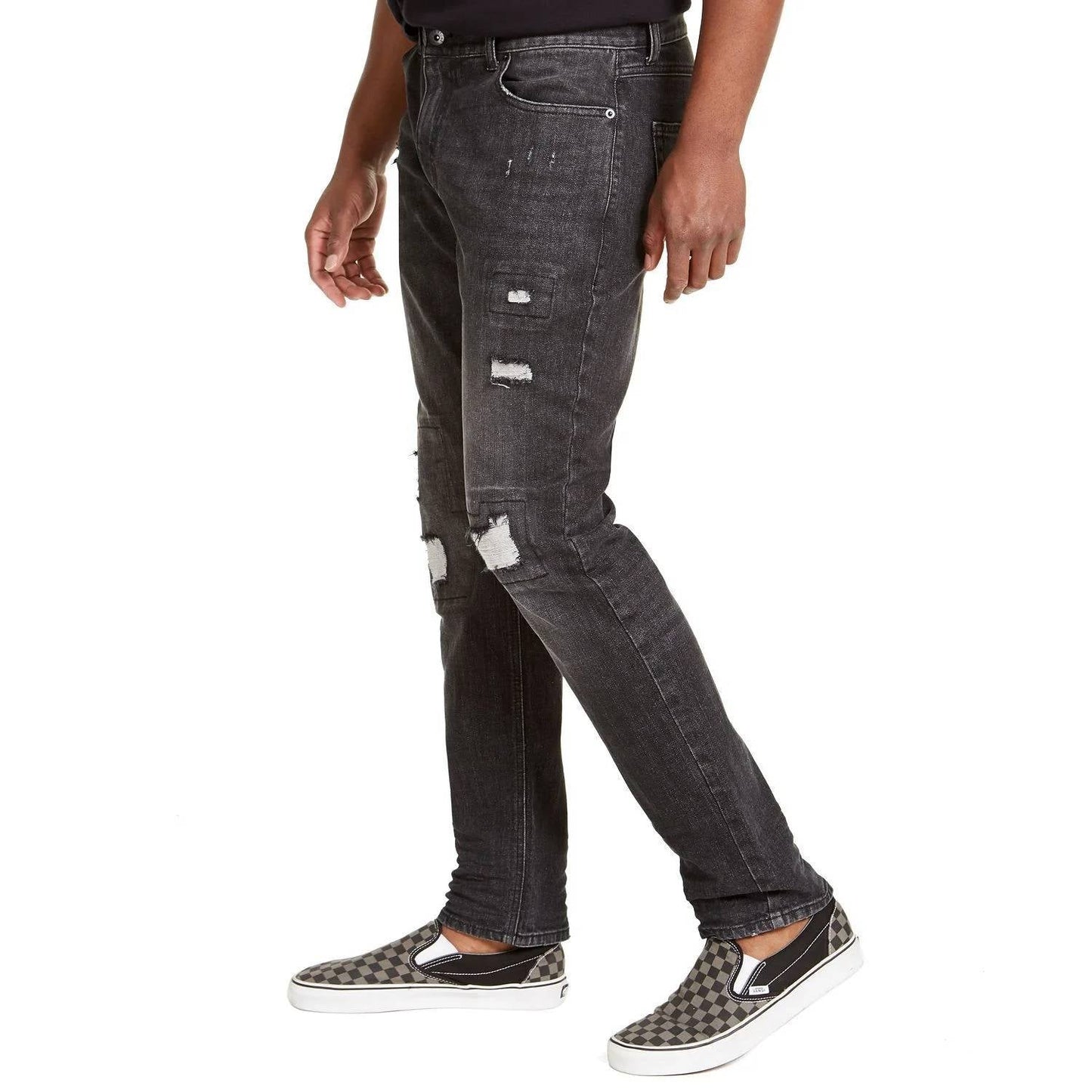 Sun + Stone - Men's Union Slim- Fit Distressed Jeans