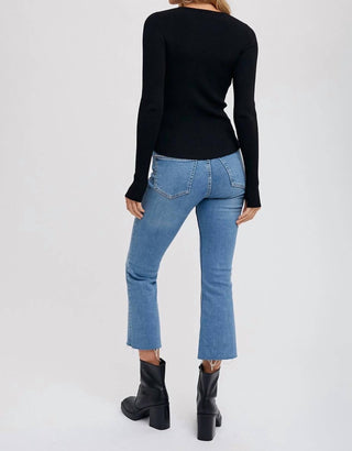 Bluivy - SEMI SHEER SWEETHEART NECK TOP