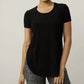 Joseph Ribkoff - Short Sleeve Rounded Hem T-shirt
