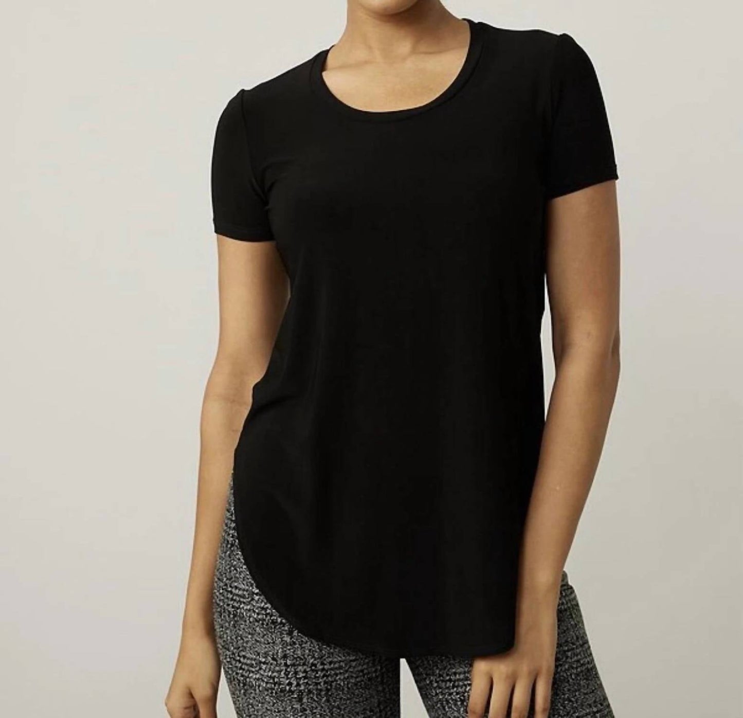 Joseph Ribkoff - Short Sleeve Rounded Hem T-shirt