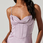Astr - Cannes Satin Bustier Maxi Dress