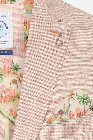 A Fish Named Fred - Men's Small Check Blazer