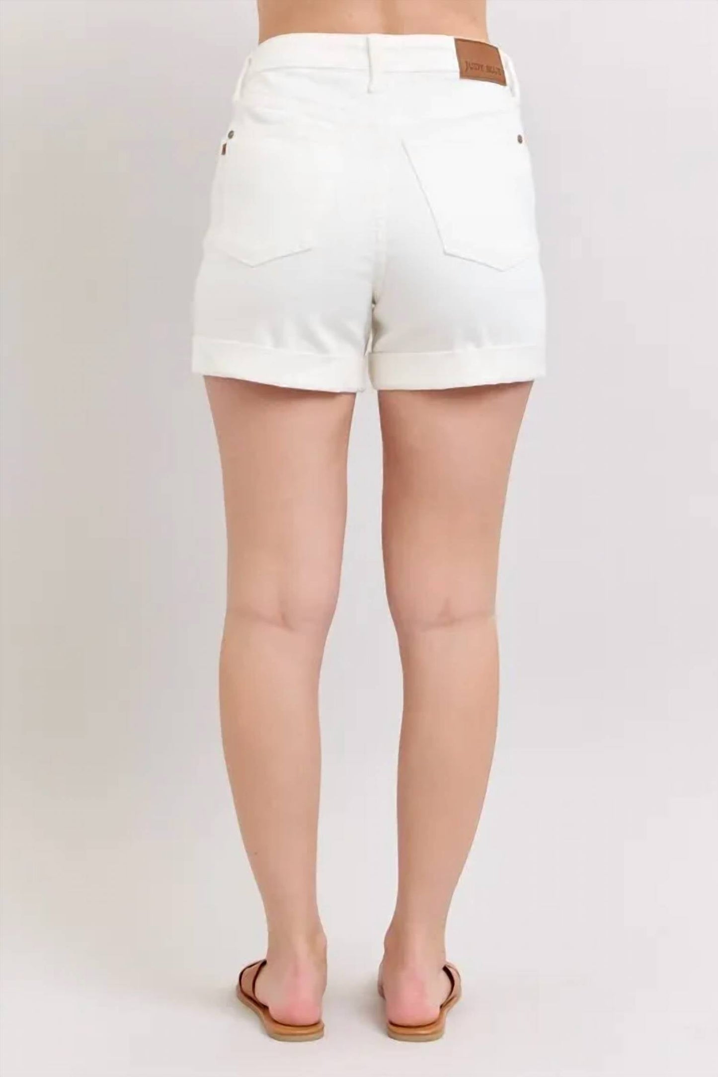 Judy Blue - High Waist Double Roll Cuff Denim Shorts
