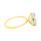 Allyanna Gifts - Women's Solitaire Oval Moissanite Ring