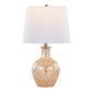 Gloria Round 20" Contemporary Glass Accent Lamp - Set of 2