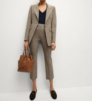 Veronica Beard - Livvy Houndstooth Dickey Jacket